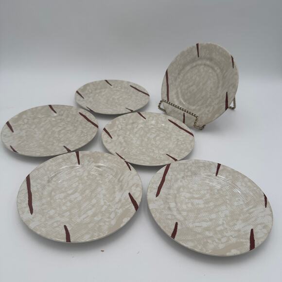 222 Fifth Saucers in Animal Print Set of 6 - Picture 2 of 8